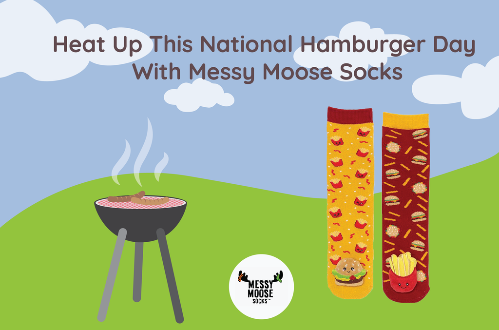 Heat Up This National Hamburger Day With Messy Moose Socks