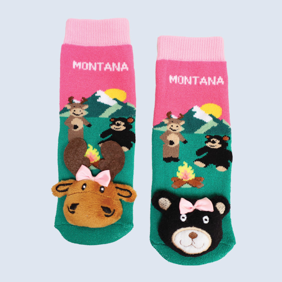 Baby Socks Montana Campfire Pink