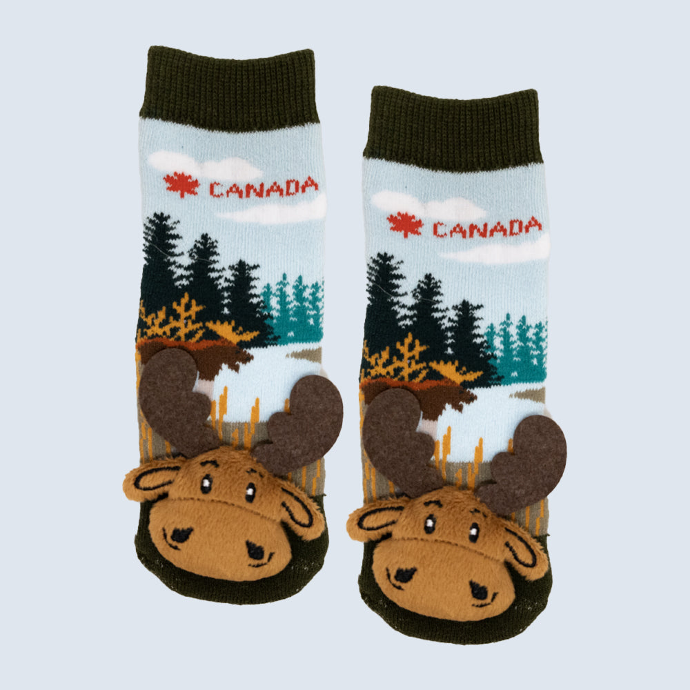 Canada Meadow Moose Socks