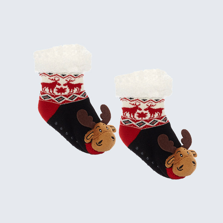 Polar Fleece Socks Reindeer/Moose