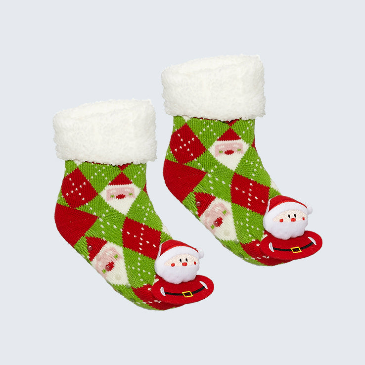 Polar Fleece Socks Santa