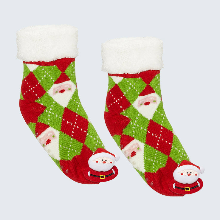 Polar Fleece Socks Santa