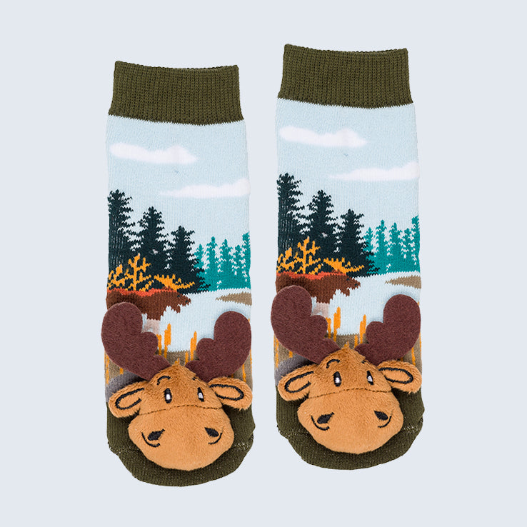 Baby Socks Meadow Moose