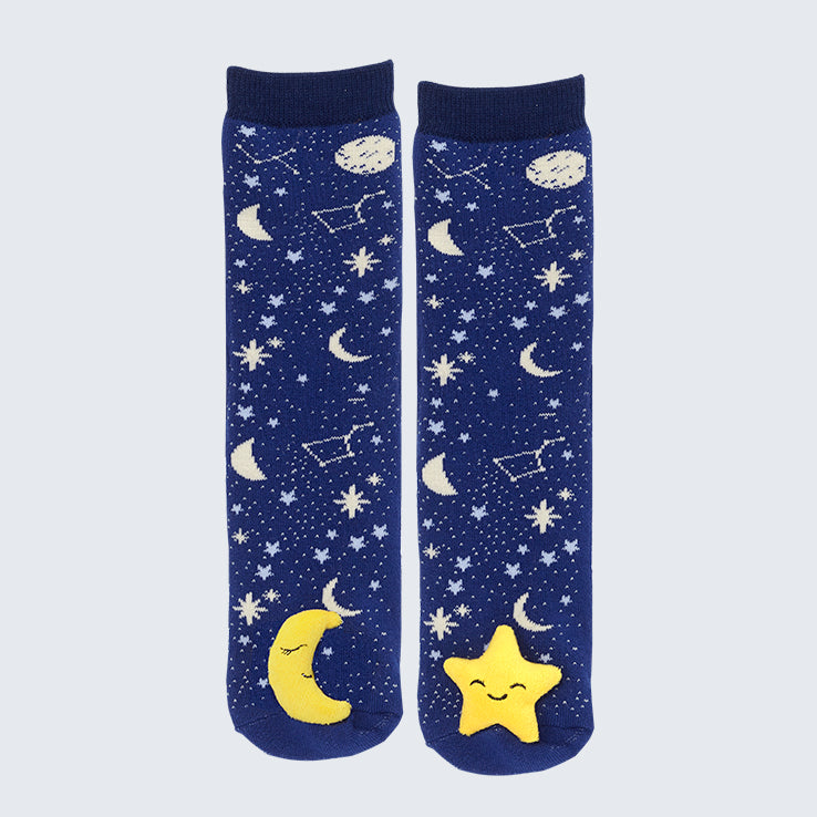 Mismatch Socks - Moon & Star