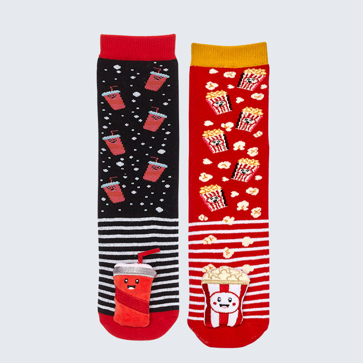 Mismatch Socks - Soda & Popcorn