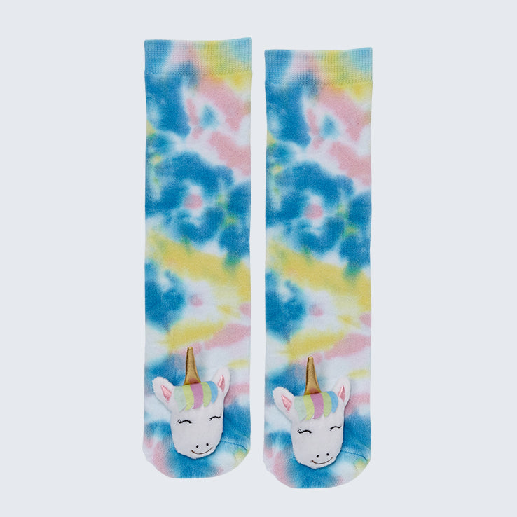 Youth Socks - Tie Dye Unicorn