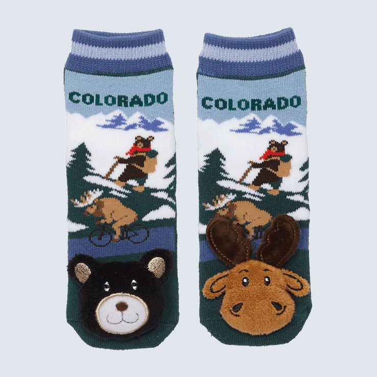Baby Socks Colorado Moose and Black Bear