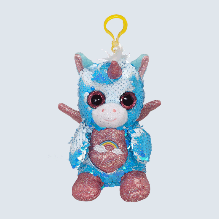 Unicorn Sparkler Sequin Keychain