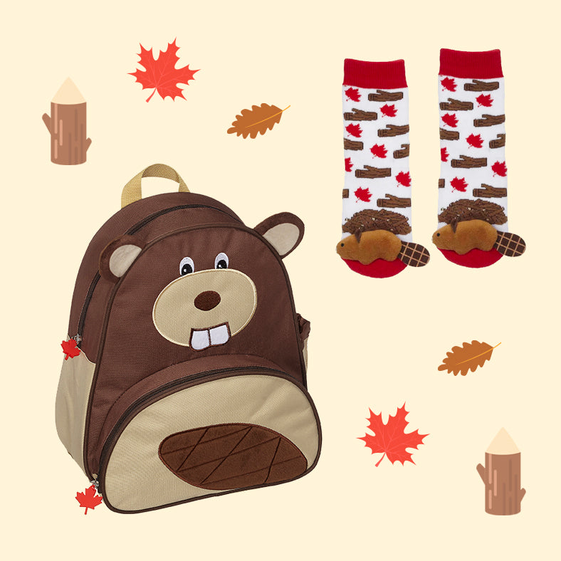 Beaver Backpack & Socks Set