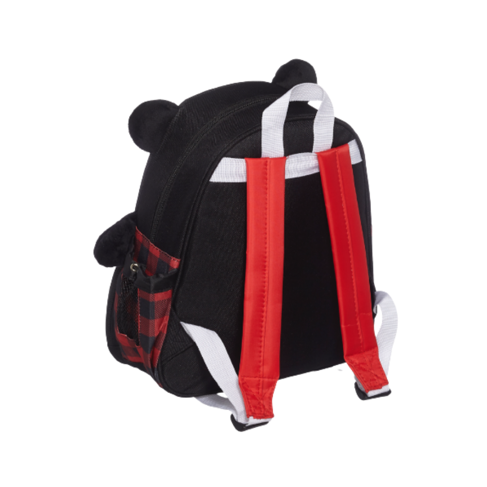 Black Bear Plaid Backpack
